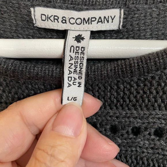 DKR & Co Women’s Size Large Crew Neck Cable Knit Sweater Cotton Blend - Picture 4 of 10